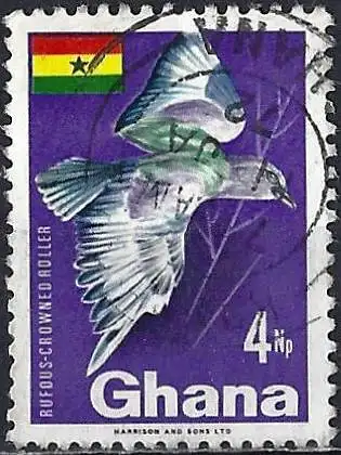 Ghana 1967 - Mi 300 - YT 283 - Vogel : Rostkopfroller
