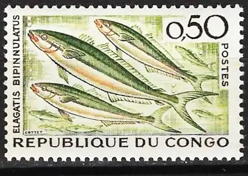 Kongo (Braz) 1961 - Mi 13 - YT 142 - Fisch - MNH**