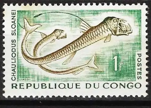 Kongo (Braz) 1961 - Mi 14 - YT 143 - Fisch - MNG