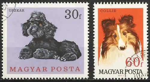 Ungarn 1967 - Mi 2337/38 - YT 1903/04 - Hunde 