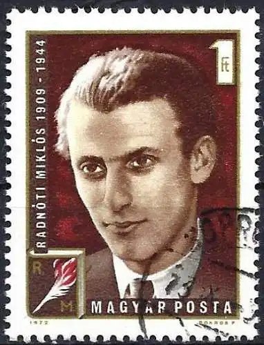 Ungarn 1972 - Mi 2816 - YT 2283 - Der Dichter Miklós Radnóti