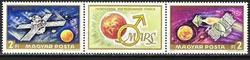 Ungarn 1972 - Mi 2739A-2740A - YT BF 93 - Erforschung des Mars - MNH**