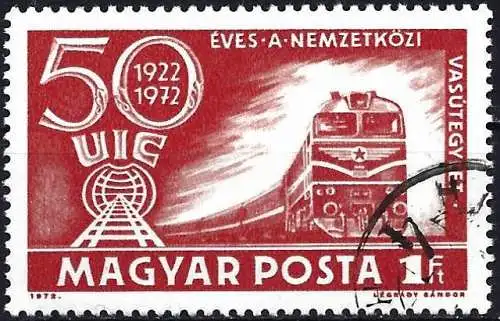 Ungarn 1972 - Mi 2803 - YT 2256 - Zug mit Diesellokomotive