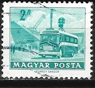 Ungarn 1972 - Mi 2834 - YT 1568a - Fernsehbus ( Gezackt 14 )