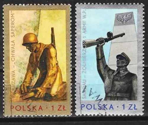 Polen 1976 - Mi 2442 & 2443 - YT 2274 & 2275 - Denkmal zum Sieg über den Faschismus