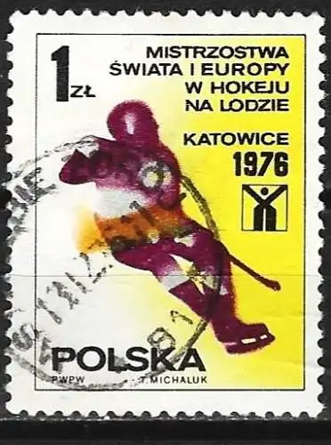 Polen 1976 - Mi 2439 - YT 2272 - Sport : Eishockey