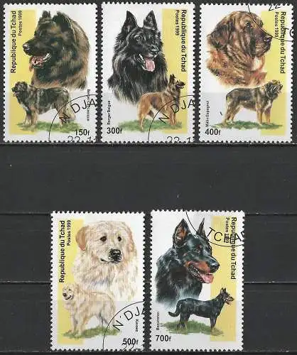 Tschad 2000 - Mi xxx - YT 1172/76 - Hunde