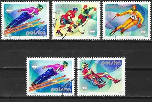 Polen 1976 - Mi 2421/26 - YT 2256/60 - Olympische Spiele in Innsbruck