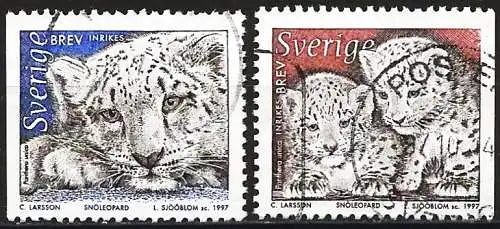 Schweden 1997 - Mi 1990/91 - YT 1971/72 - Fauna : Schneeleopard
