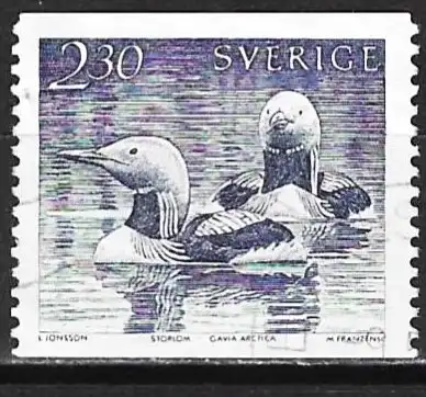 Schweden 1986 - Mi 1378 - YT 1306 - Vogel : Ente