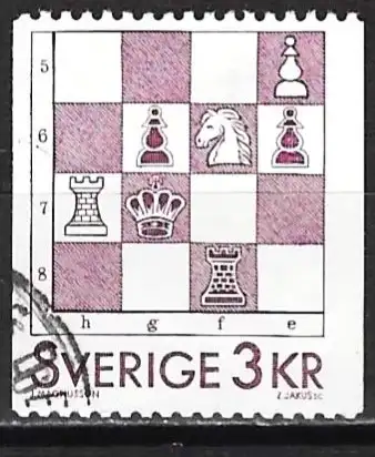 Schweden 1985 - Mi 1359 - YT 1341 - Brettspiel : Schach
