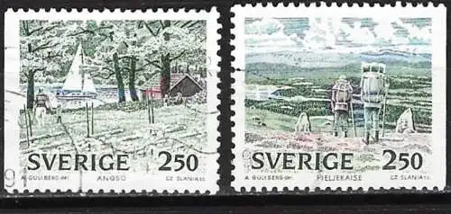 Schweden 1990 - Mi 1582/83 - YT 1566/67 - Nationalparks