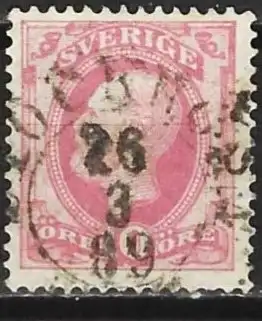 Schweden 1886 - Mi 38 - YT 34 - König Oscar II 