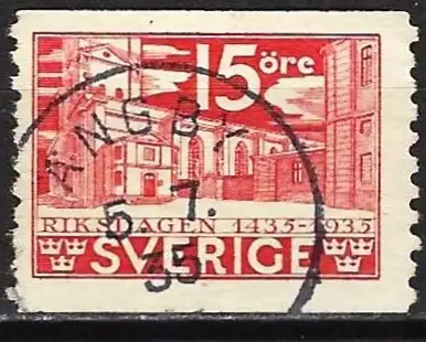 Schweden 1935 - Mi 223A - YT 231 - Das Parlament
