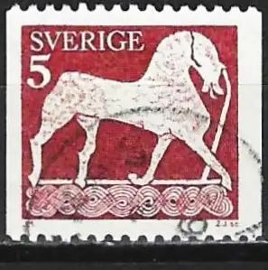 Schweden 1976 - Mi 799 xC - YT 778a - Skulptur : Pferd ( Kein fluoreszierendes Papier )