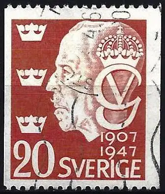 Schweden 1947 - Mi 330 C - YT 331 - König Gustav V