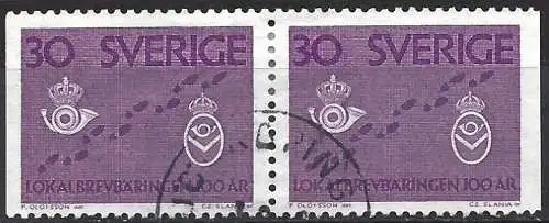 Schweden 1962 - Mi 485 Dl/Dr - YT 491b - Jahrhundertfeier der Post