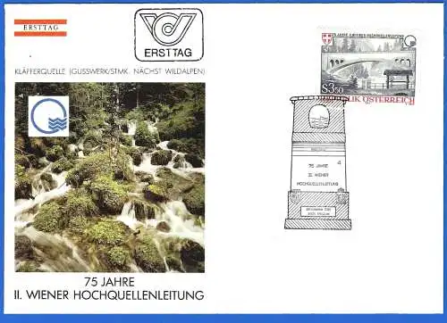 Österreich 1985 - Mi 1834 - YT 1662 - Wiener Bergquellleitung - FDC