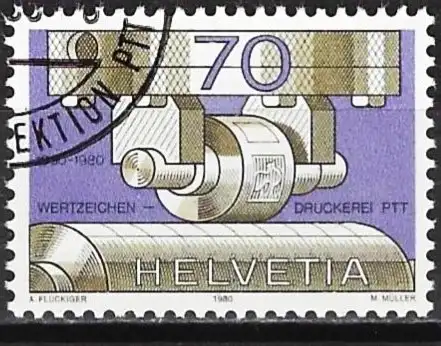 Schweiz 1980 - Mi 1182 - YT 1112 - Briefmarkendruck