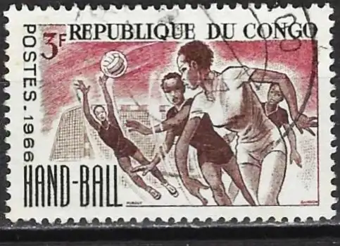 Kongo (Braz) 1966 - Mi 96 - YT 190 - Sport : Volleyball