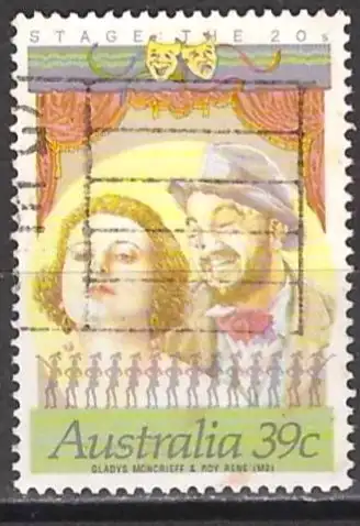 Australien 1989 - Mi 1157A - YT 1118 - Gladys Moncrieff and Roy Rene , Schauspieler