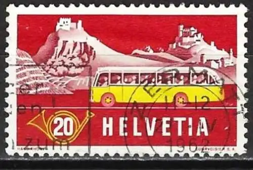 Schweiz 1953 - Mi 587a - YT 538 - Reisebus