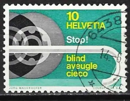 Schweiz 1967 - Mi 851 - YT 784 - Schutz von Blinden
