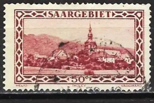 Saarland ( Deutschland ) 1927 - Mi 114 - YT 113 - Abtei von Tholley