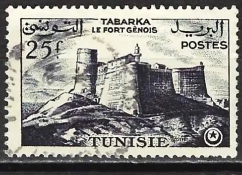 Tunisien 1956 - Mi 454 - YT 414 - Das Burg von Tabarka