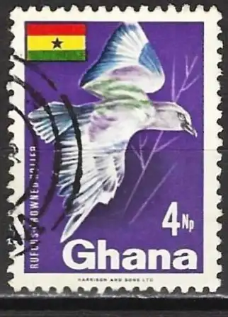Ghana 1967 - Mi 300 - YT 283 - Vogel : Rostkopfroller