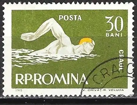 Rümanien 1963 - Mi 2154 - YT 1917 - Sport : Schwimmen  