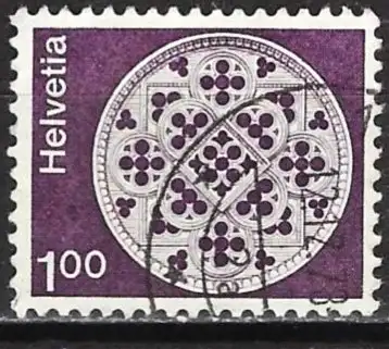 Schweiz 1974 - Mi 1018 - YT 968 - Glasfenster der Kathedrale von Lausanne 