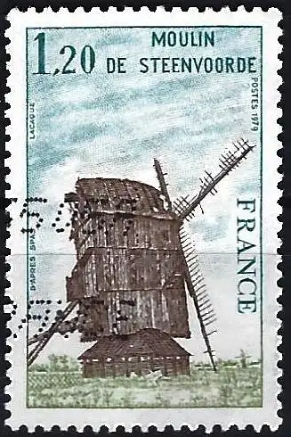 Frankreich 1979 - Mi 2152 - YT 20427 - Windmühle  von Steenvoorde