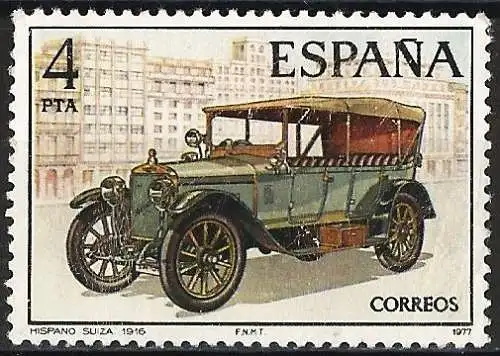 Spanien 1977 - Mi 2296 - YT 2049 - Wagen Hispano Suiza