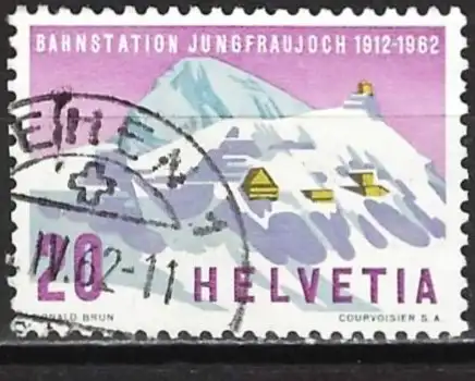 Schweiz 1962 - Mi 749 - YT 691 - Berg Jungfrauloch