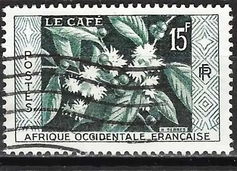 Französisch-Westafrika (AOF) 1956 - Mi 82 - YT 62 - Kaffeekultur
