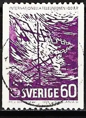 Schweden 1965 - Mi 534C - YT 523 - Internationale Fernmeldeunion