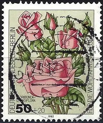 Berlin 1982 - Mi 680 - YT 641 - Blumen : Rosen