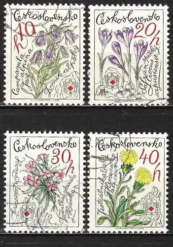 Tschechoslowakei 1979 - Mi 2494 a 2497 - YT 2328 a 2331 - Blumen