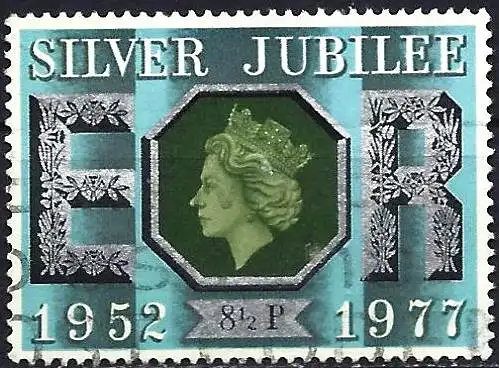 Großbritannien 1977 - Mi 739 - YT 829 - Silbernes Thronjubiläum von Königin Elisabeth II