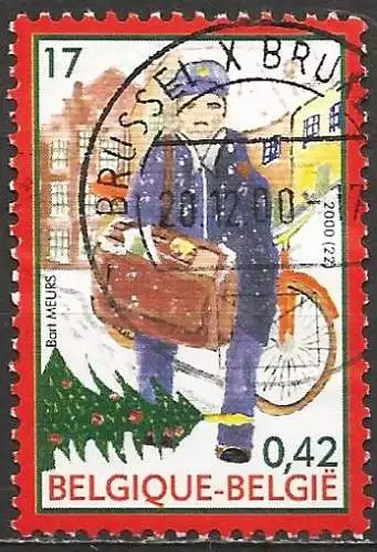 Belgien 2000 - Mi 2993 - YT 2939  - Weihnachten : Postbote