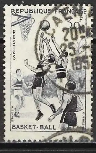 Frankreich 1956 - Mi 1100 - YT 1072 - Sport : Basketball