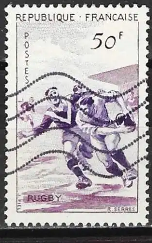 Frankreich 1956 - Mi 1102 - YT 1074 - Sport : Rugby