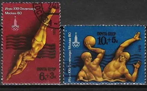 Russland 1978 - Mi 4708/09 - YT 4467/68 - Olympische Spiele in Moskau