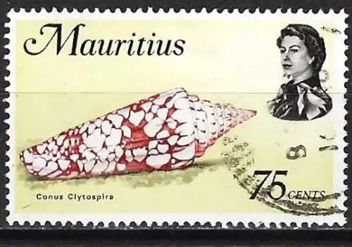 Mauritius 1969 - Mi 344X - YT 342 - Meeresfauna : Muscheln