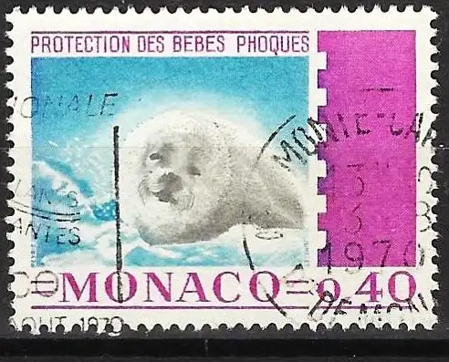 Monaco 1970 - Mi 959 - YT 815 - Fauna : Baby-Seehund