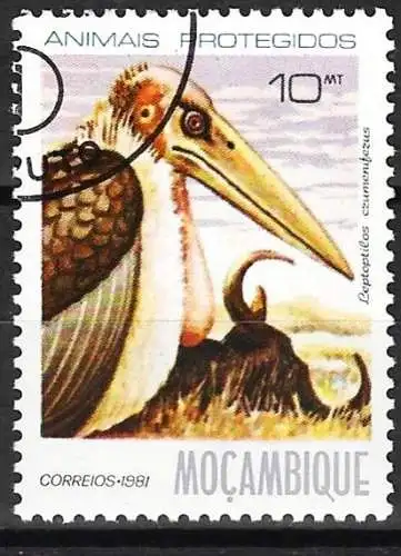Mocambique 1981 - Mi 801 - YT 793 - Fauna : Afrikanischer Marabout