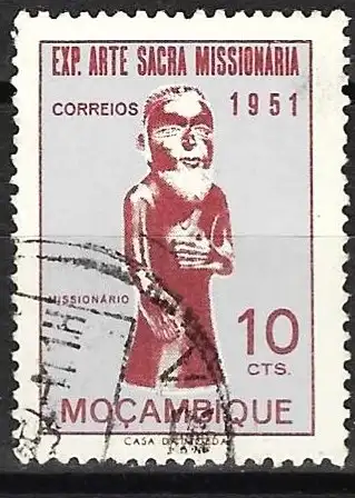Mocambique 1953 -  Mi 414 - YT 416 - Skulptur eines Missionars