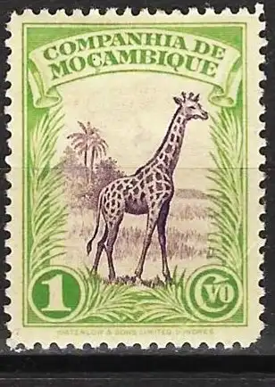 Mozambique  (Kompanie) 1937 - Mi 201 - YT 178 - Fauna : Giraffe - MH*
