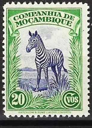 Mozambique (Kompanie) 1937 - Mi 205 - YT 182 - Fauna : Zebra - MH*